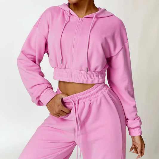 Warm And Loose long sleeve women tracksuit - Beauty Bouqe