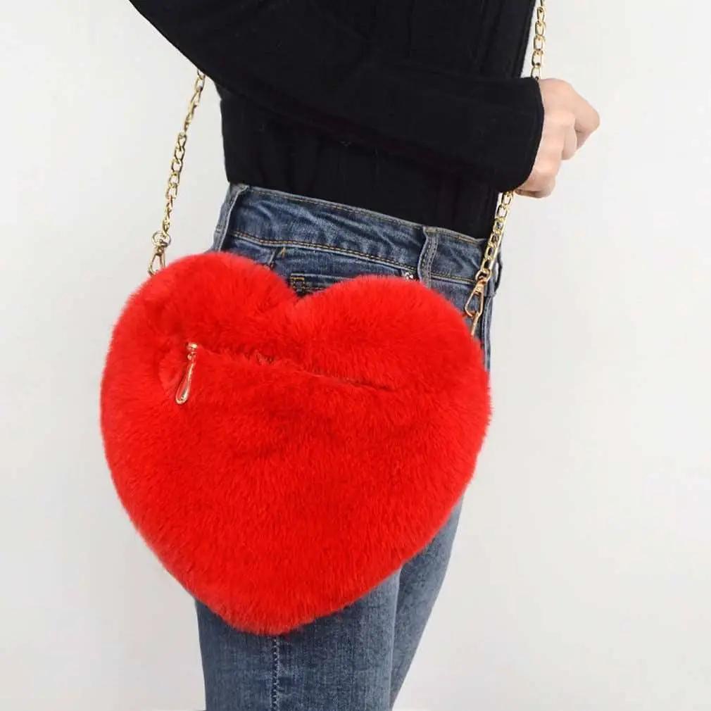 Women Plush Chain Shoulder Bag | Beauty Bouqe 